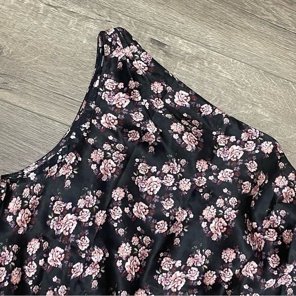 Cami NYC Womens Silk One Shoulder Bodysuit Blouse Floral QUARTZ GARDEN Sz M NWOT - Picture 7 of 8